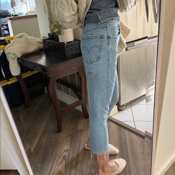 Light Blue Levi’s 502 Jeans cropped size 25 - Picture 3 of 16